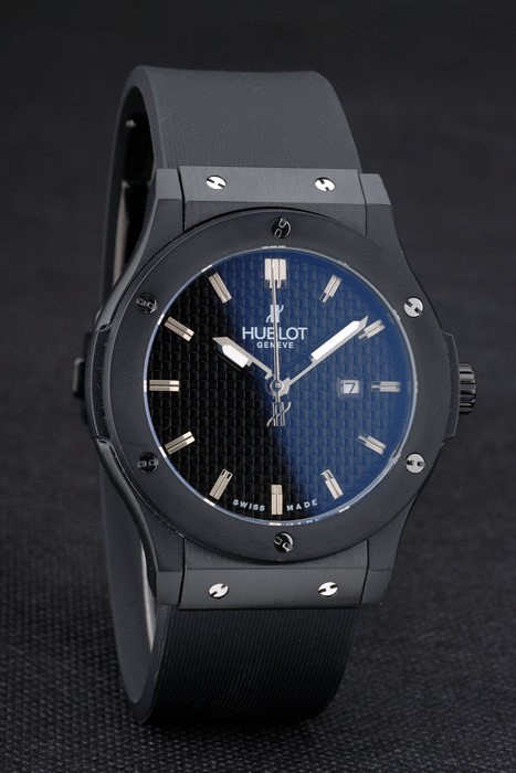 Hublot watch 2025 black rubber strap